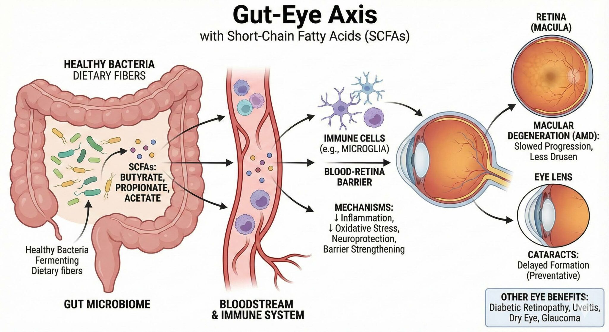 Can SCFAs Help The Body Fight Macular Degeneration And Cataracts?
