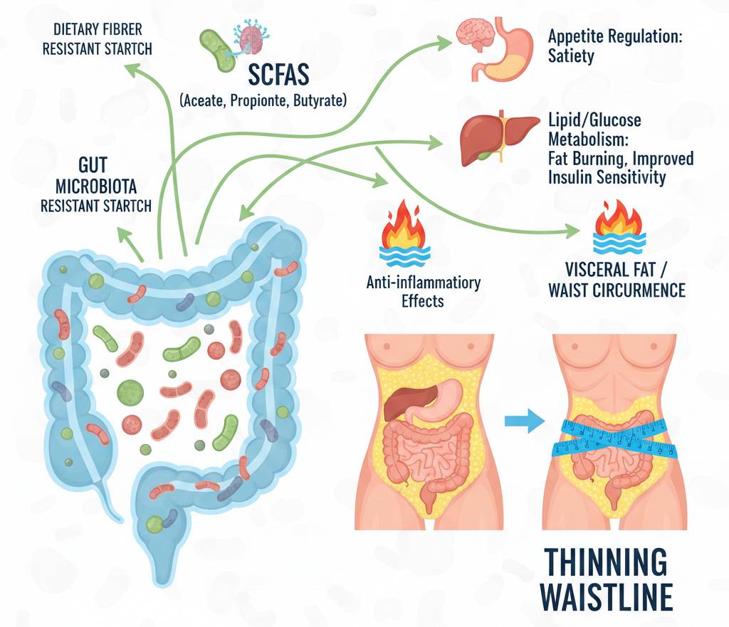Can SCFAs Help The Body Eliminate Visceral Fat, The Fat Around Organs?