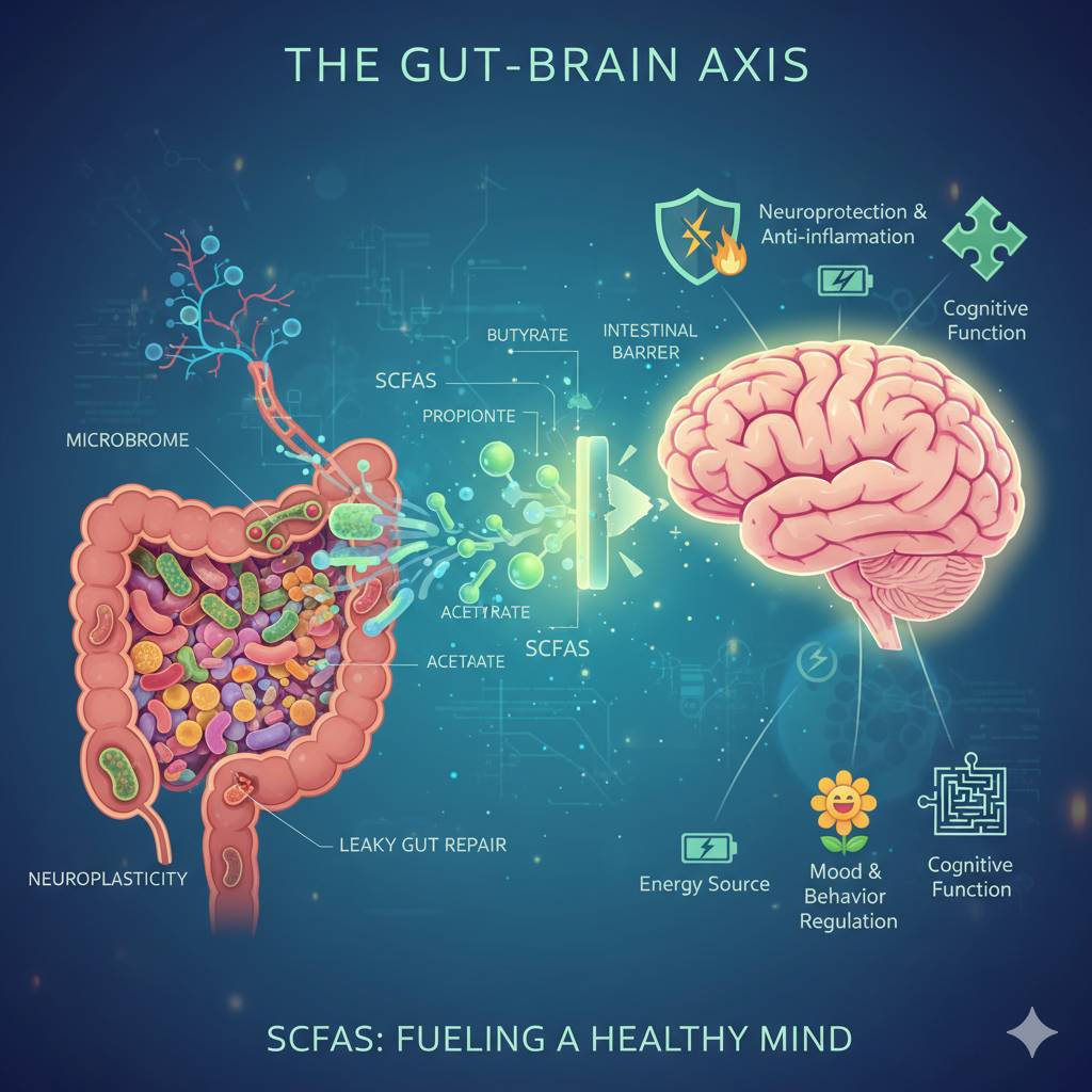 Are SCFAs, That Good Bacteria Produce, Good For Brain Health?