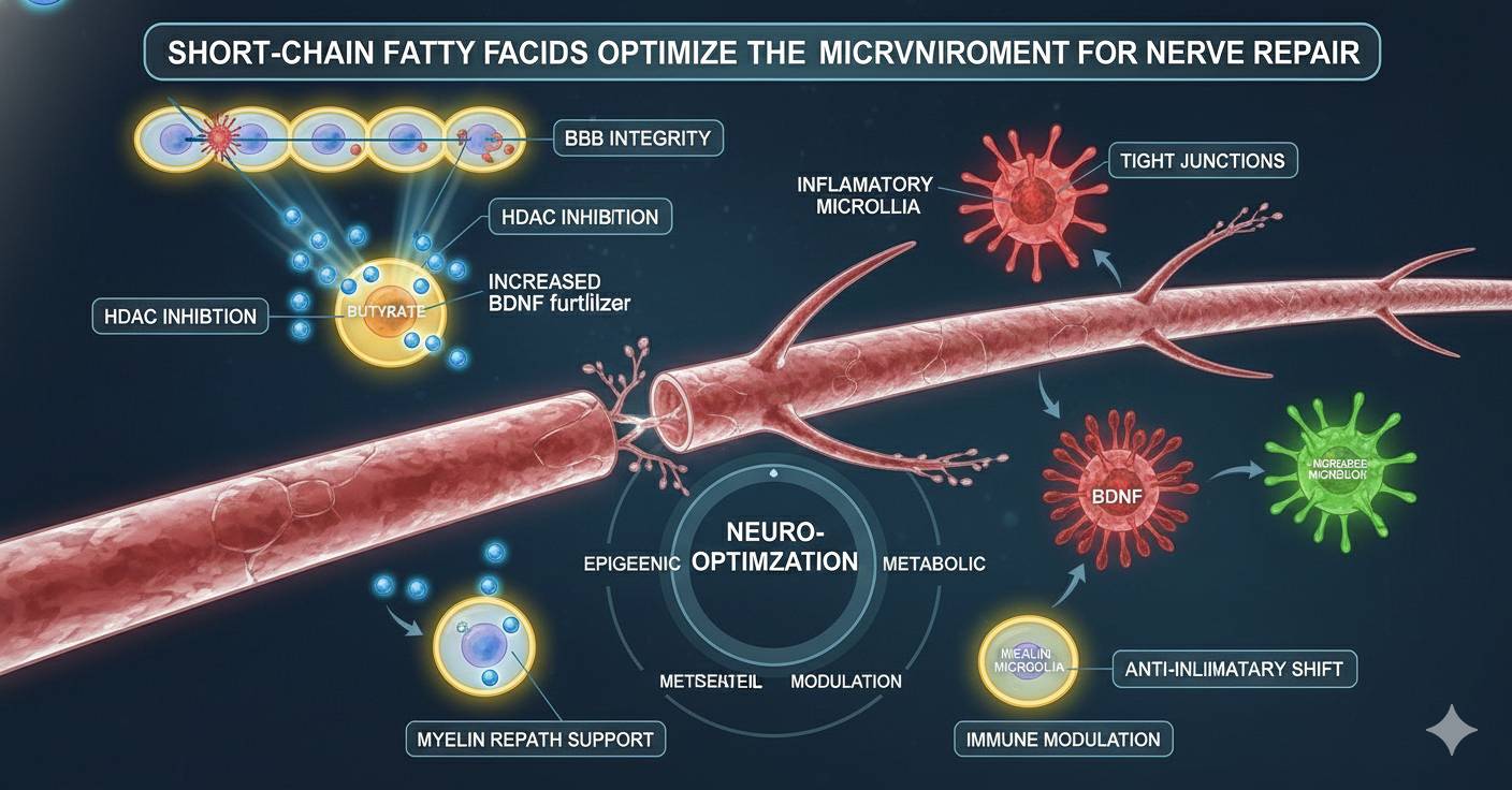 Can SCFAs and Butyrate help nerve repair through out the body?