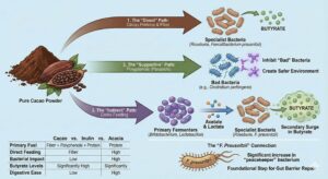 Cacao powder to directly stimulate butyrate production and much more!