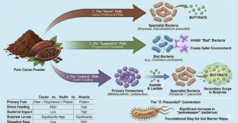 Cacao powder to directly stimulate butyrate production and much more!