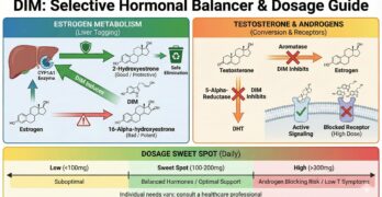 DIM can reduce estrogen chart