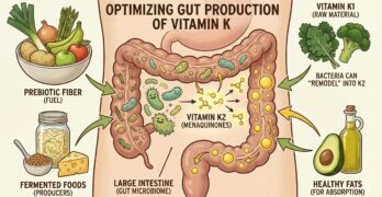 With Fiber, the gut can product Vitamin K!