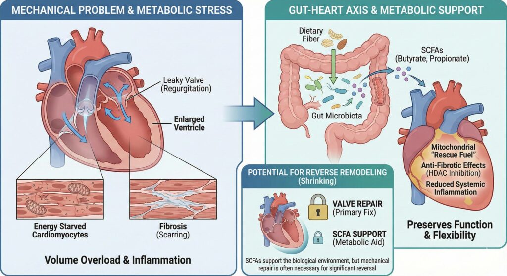The Gut Heart Axis, Leaking Valve and SCFAs