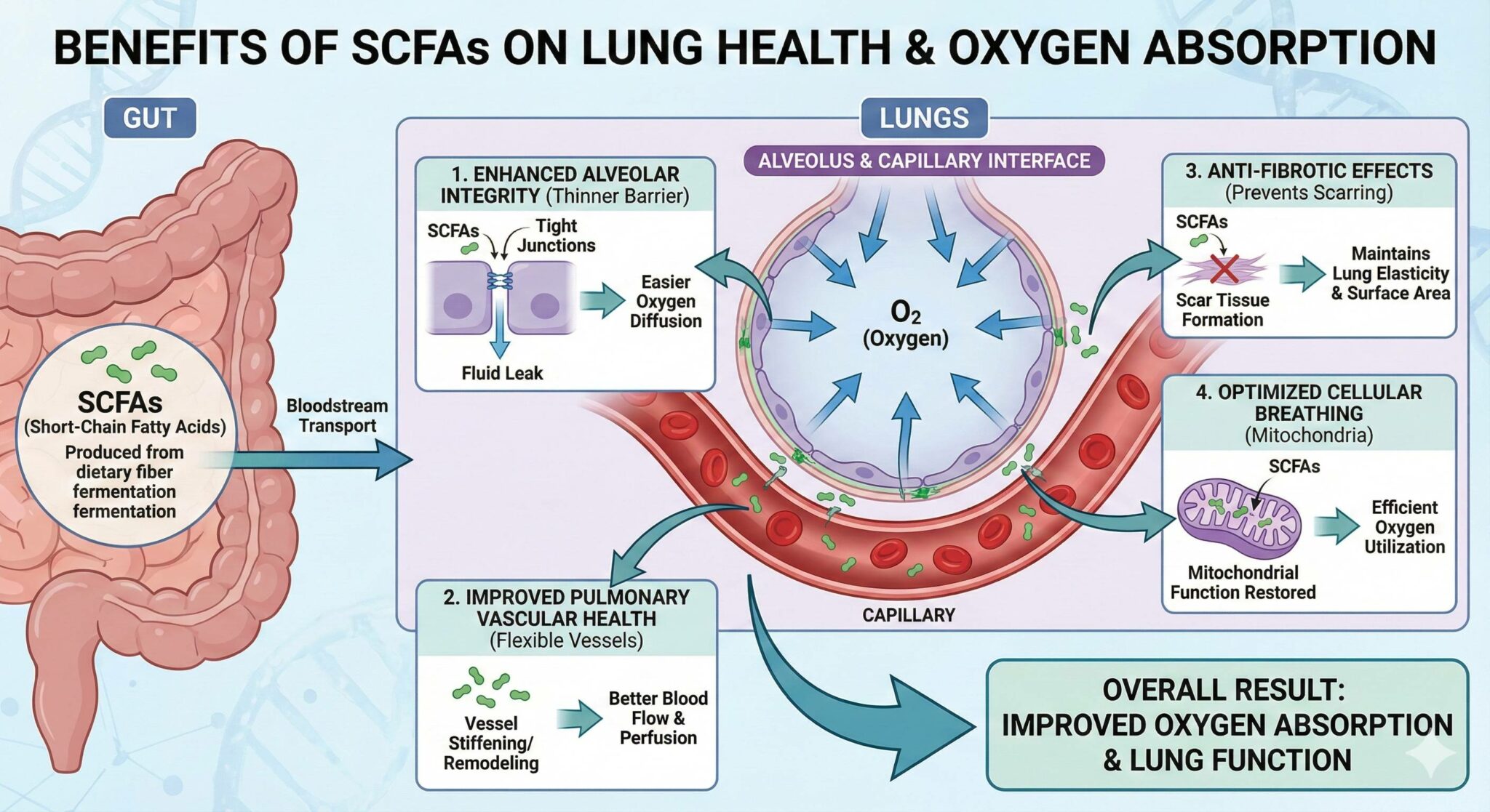 SCFAs Benefit the Lungs Via Gut-Lung Axis