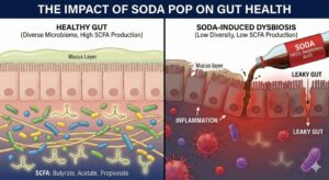 Soda Pop can contribute to a reduction in SCFAs production which will impact your health!