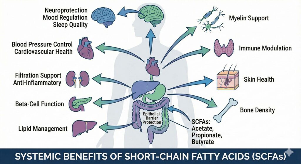 Systemic Benefits of SCFAs