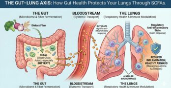 The Gut-Lung Axis, Read about the connection between good gut health, lung function and immunity!