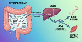 The affects of SCFAs on IGF-1 to grow stronger bones, Muscles, and more