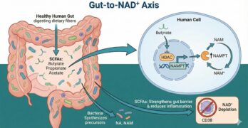 A Healthy Gut can boost NAD+ through out the body!