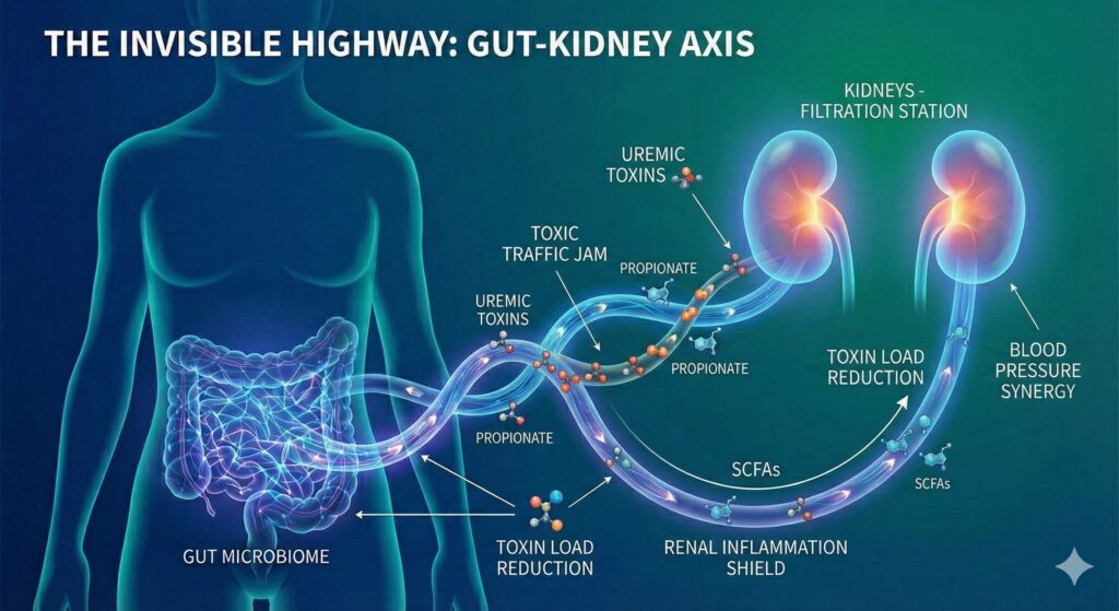 The invisible highway, part 3, the gut kidney axis