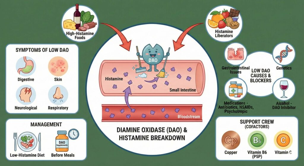 the role of DAO Enzyme and Histamine in the body!