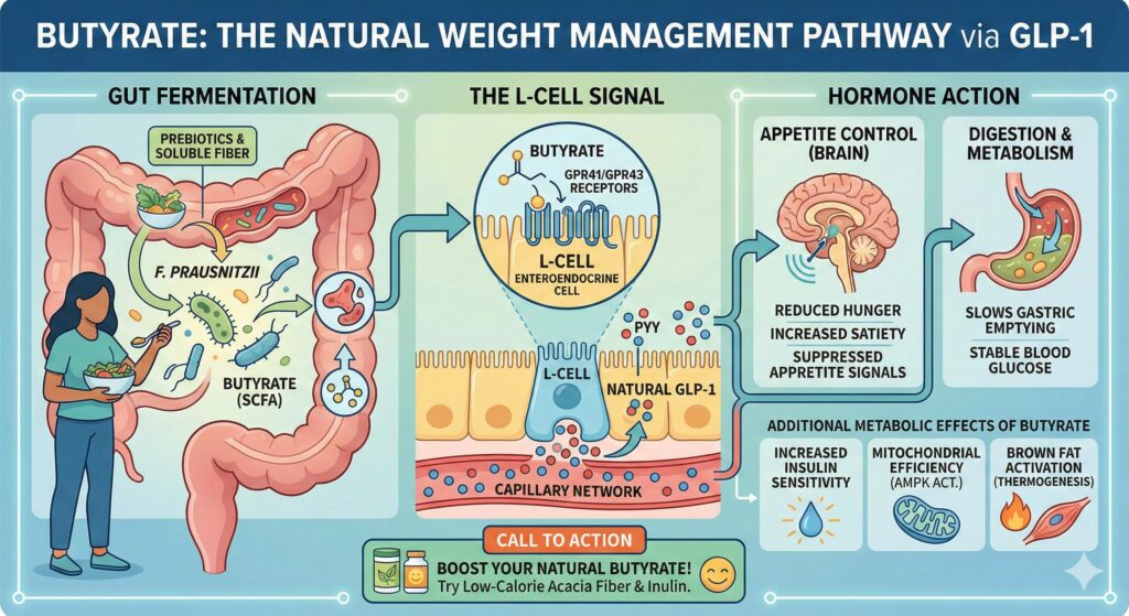 Taking Fiber can increase the metabolic thermostat and help your body produce natural GLP-1