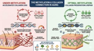 Under methylation may cause your body to eat collagen faster!