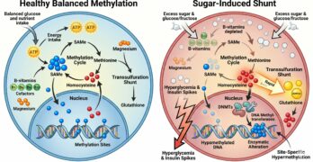 Hi sugar consumption caused a methylation pool deficit!