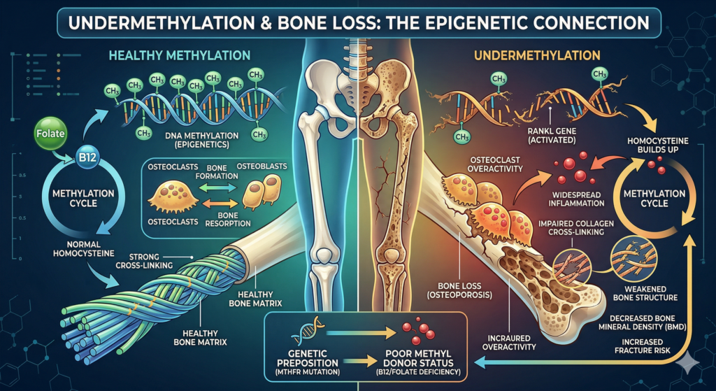 Methylation plays a role in Bone building and Bone Loss!