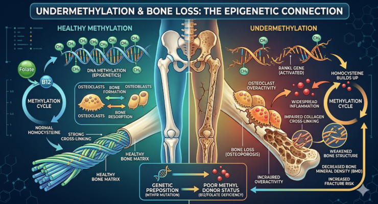 Methylation plays a role in Bone building and Bone Loss!