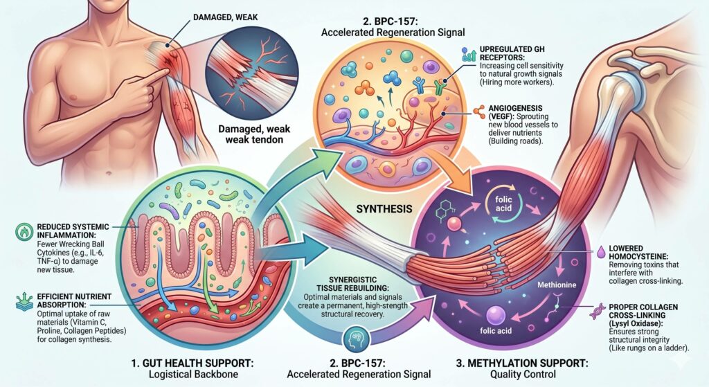 If You are taking BPC-157, you need good gut health and proper methylation for maximum results!