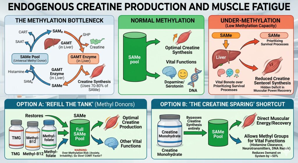 Why Supplementing Creatine can help preserve methyl pools and the benefits!