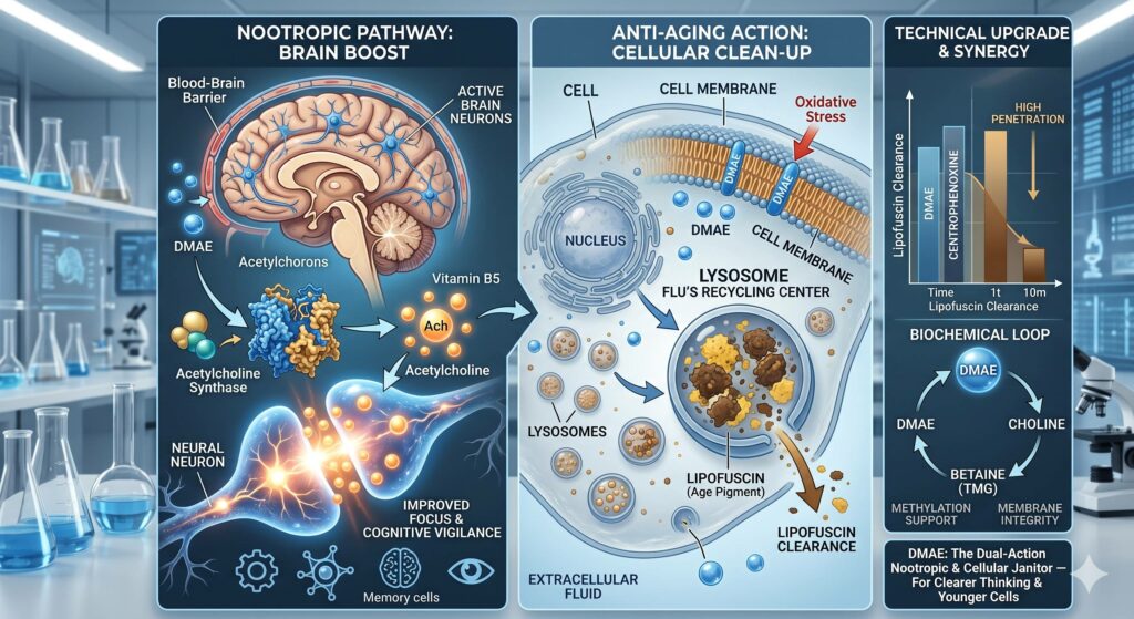 DMAE as a Nootropic and Anti-Aging agent!