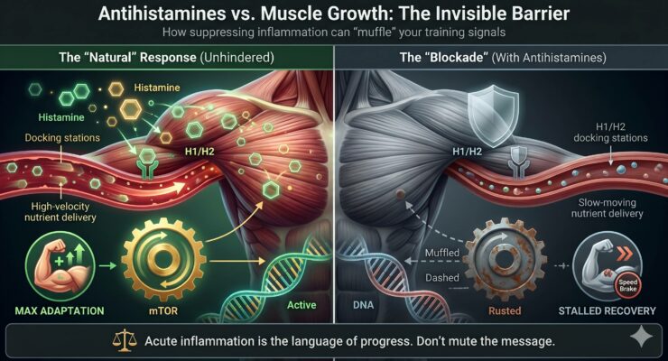 the effects of anti-histamines on muscle growth!