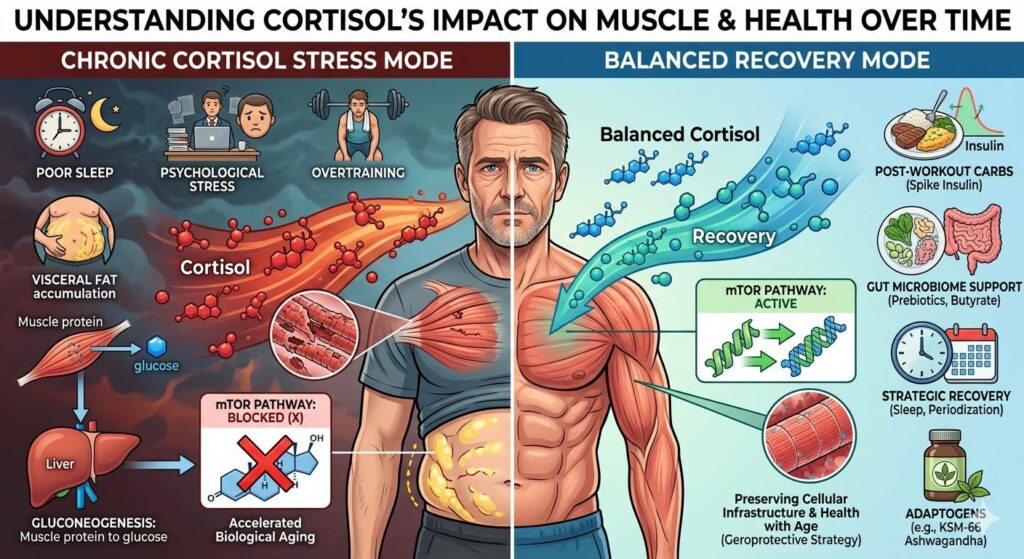Cortisol can slow muscle gains and cause other health issues.