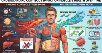 Cortisol can slow muscle gains and cause other health issues.