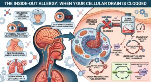 The Inside-out how histamine is processed by the body inside a cell and outside the cell in the body.