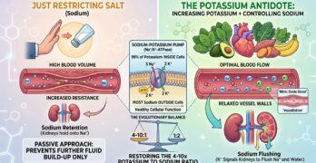 potassium lowers blood pressure by sodium-potassium pump!