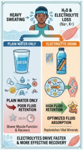 Drinking water alone is not enough to stay hydrated!
