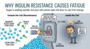 Insulin resistance can cause Fatigue!