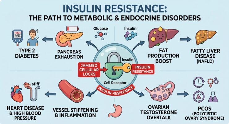 Insulin Resistance Caused Metabolic and Endocrine Disorders!