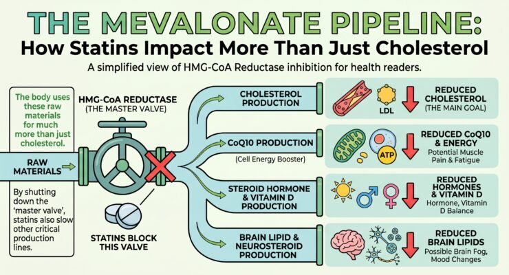 Blocking the Mevalonate Pathway does have a health impact!