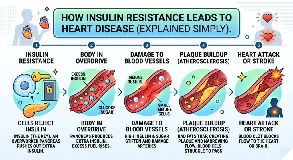 Insulin Resistance causes cardiovascular disease!
