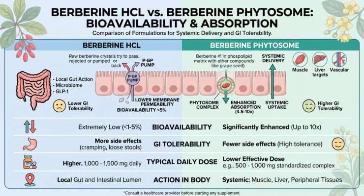 Berberine: HCL Vs Phytosome